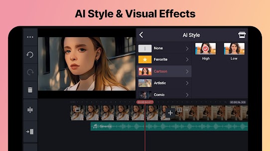 Al Style & Visual Effects of kinemaster 