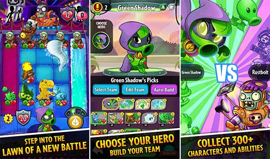 Features of Plants vs Zombies Heroes Mod APK