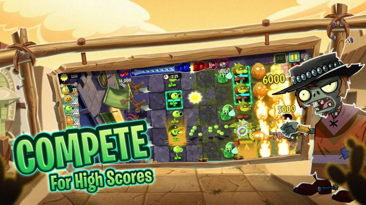 Gameplay of plants vs zombies 2 mod apk