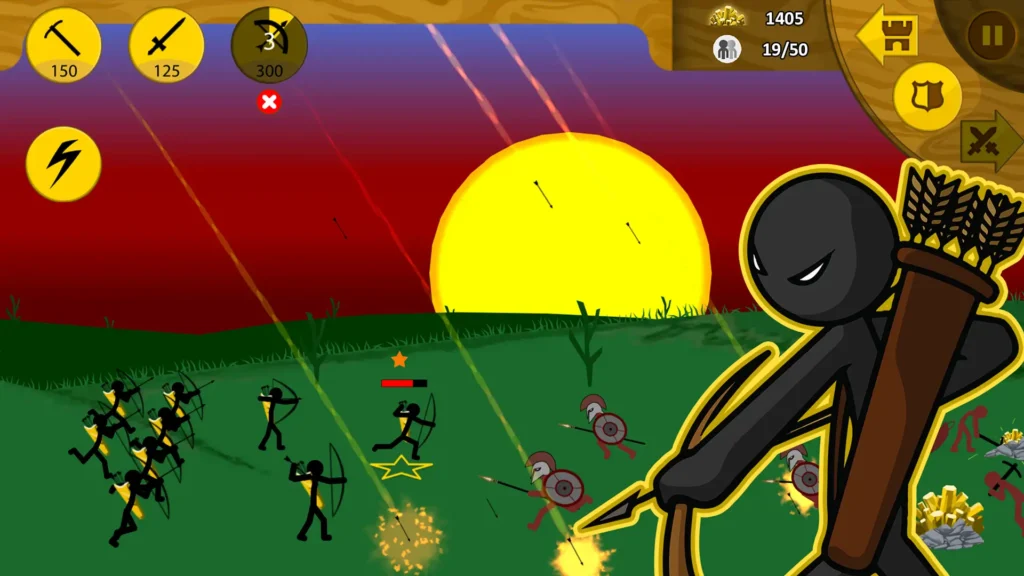 Gameplay of stick war legacy 