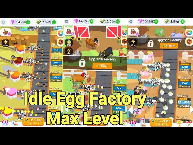 Max Level of Idle Egg Factory Mod APK