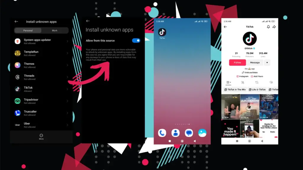 Profile of tiktok mod apk