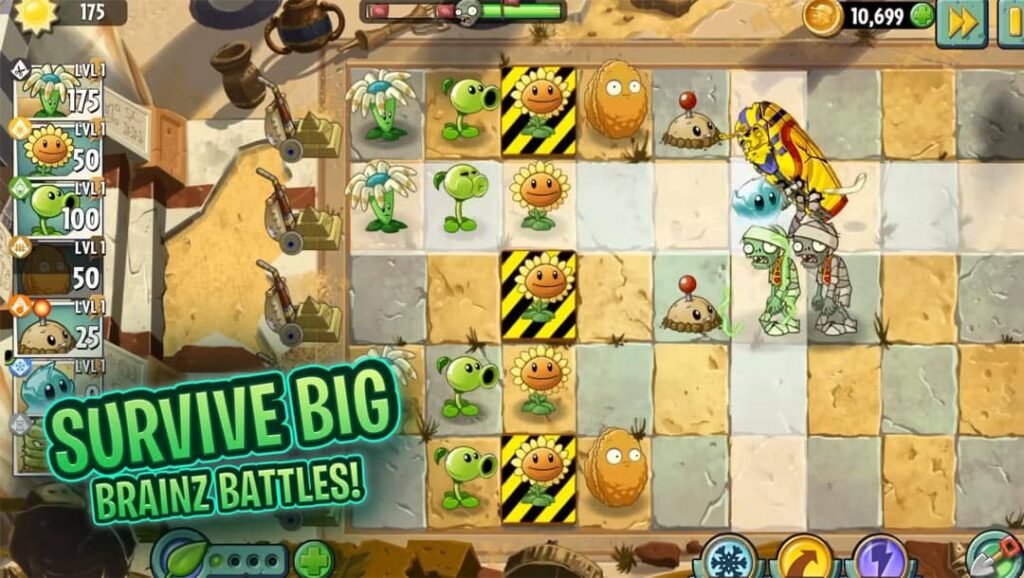 Survive Big of plants vs zombies 2 mod apk